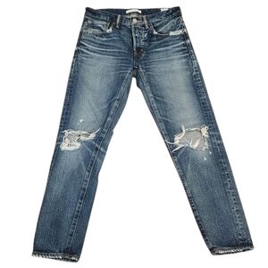 Moussy Vintage Japan Latrobe Busted Knee Streetwear Size 25 Cotton Denim Jeans